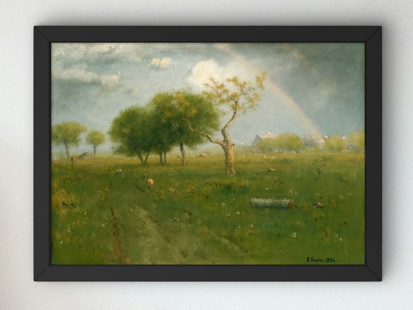 After a Summer Shower by George Inness 1894, Wall Art Print, Fine Art Reproduction, Museum Quality Decor, Poster
