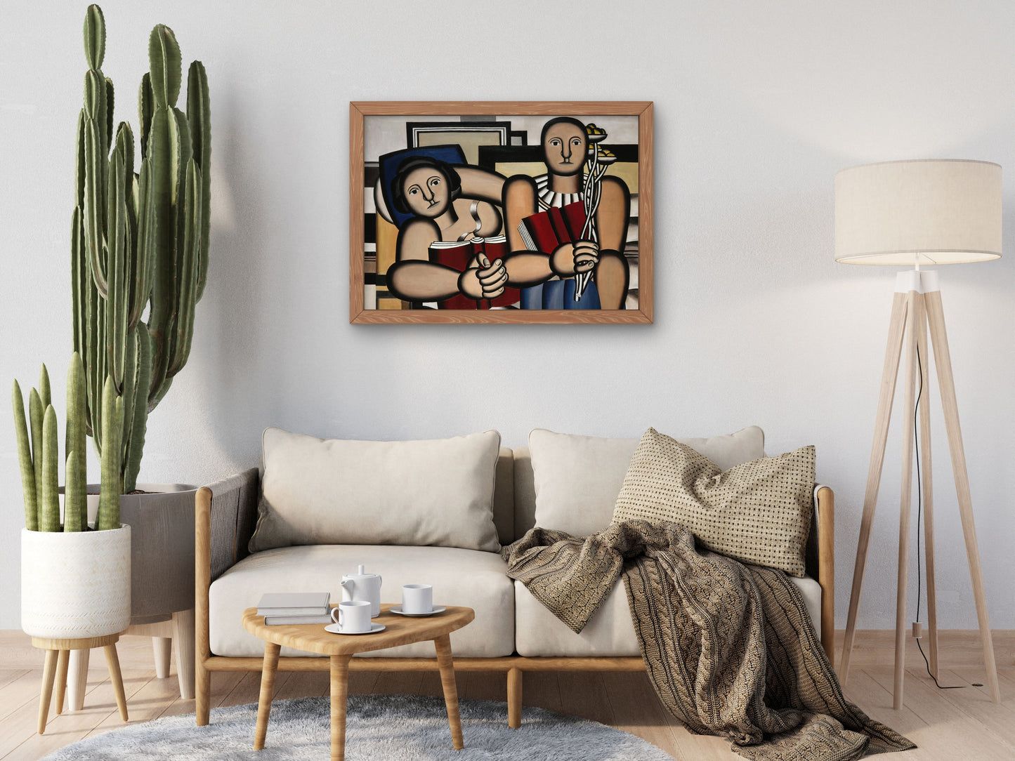 Reading by Fernand Léger 1924, Wall Art Print, Fine Art Reproduction, Museum Quality Decor, Poster