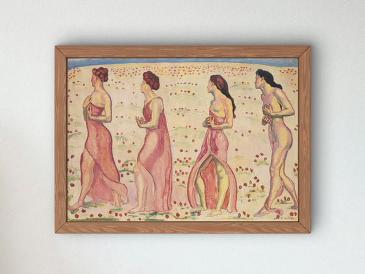 The Feeling by Ferdinand Hodler 1901, Wall Art Print, Fine Art Reproduction, Museum Quality Decor, Poster