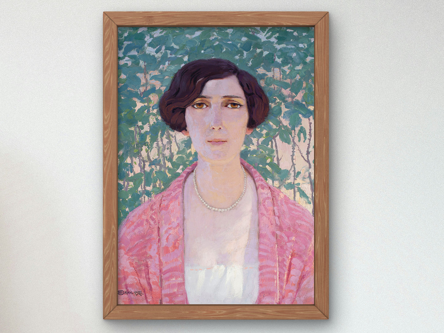 Female Head by Edward Okuń 1927, Wall Art Print, Fine Art Reproduction, Museum Quality Decor, Poster