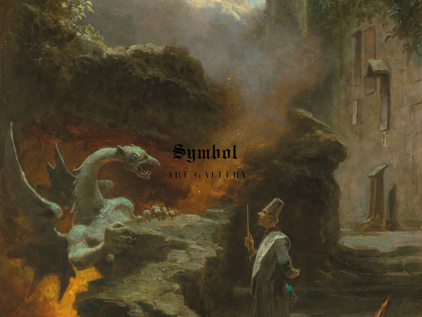 The Sorcerer by Carl Spitzweg 1875, Wall Art Print, Fine Art Reproduction, Museum Quality Decor, Poster