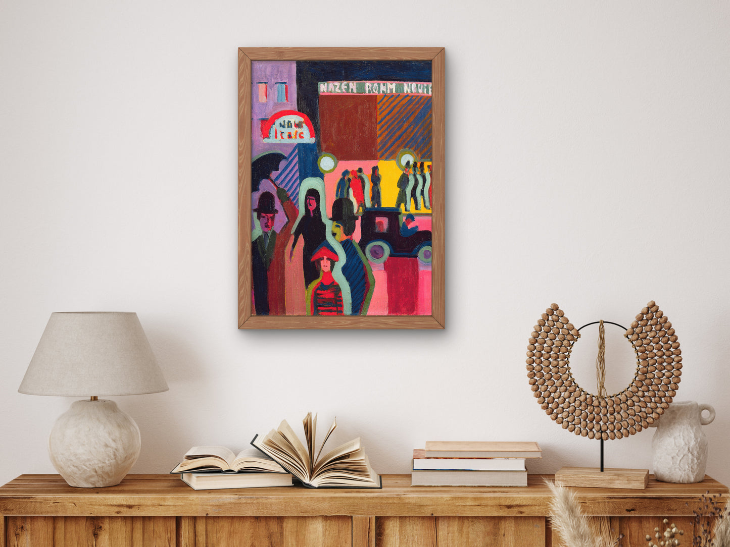 Store in the Rain by Ernst Ludwig Kirchner 1927, Wall Art Print, Fine Art Reproduction, Museum Quality Decor, Poster