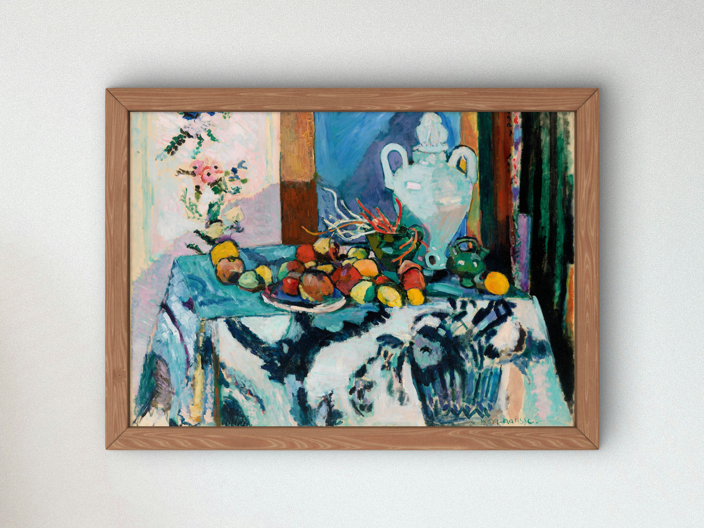 Blue Still Life by Henri Matisse 1907, Wall Art Print, Fine Art Reproduction, Museum Quality Decor, Poster