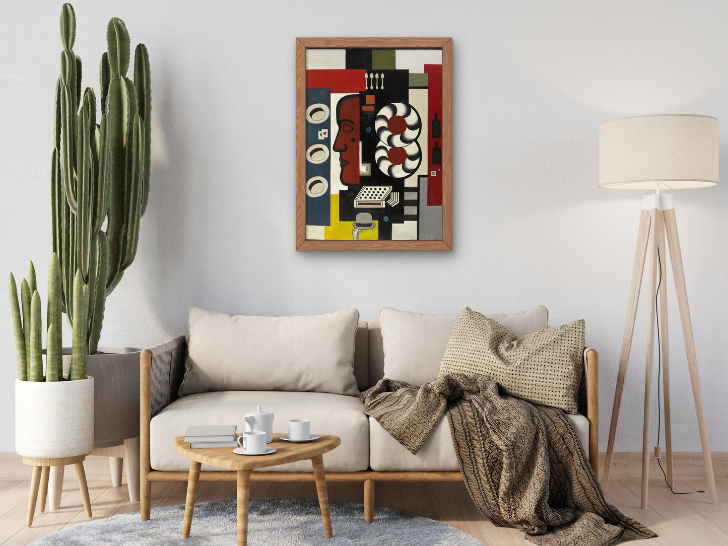 Composition with Hand and Hats by Fernand Léger 1927, Wall Art Print, Fine Art Reproduction, Museum Quality Decor, Poster