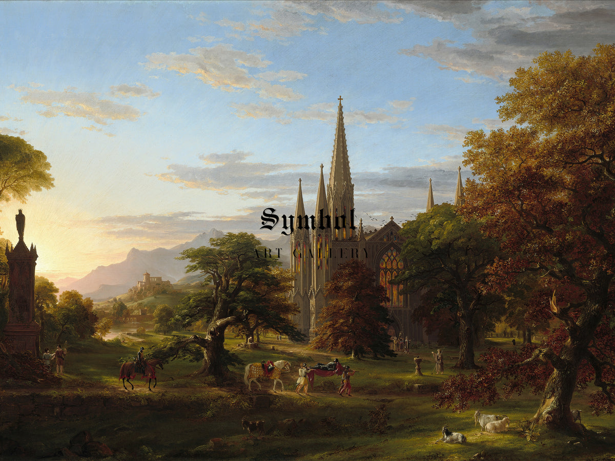 The Return by Thomas Cole 1837, Wall Art Print, Fine Art Reproduction, Museum Quality Decor, Poster