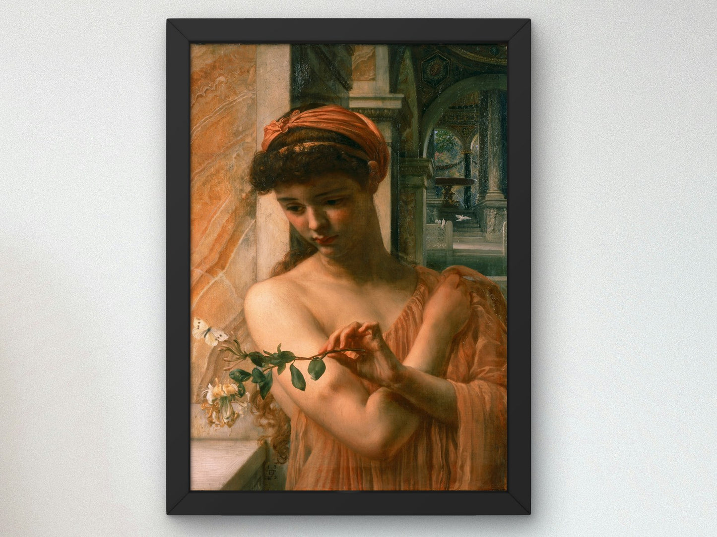 Psyche in the Temple of Love by Edward John Poynter 1882, Wall Art Print, Fine Art Reproduction, Museum Quality Decor, Poster
