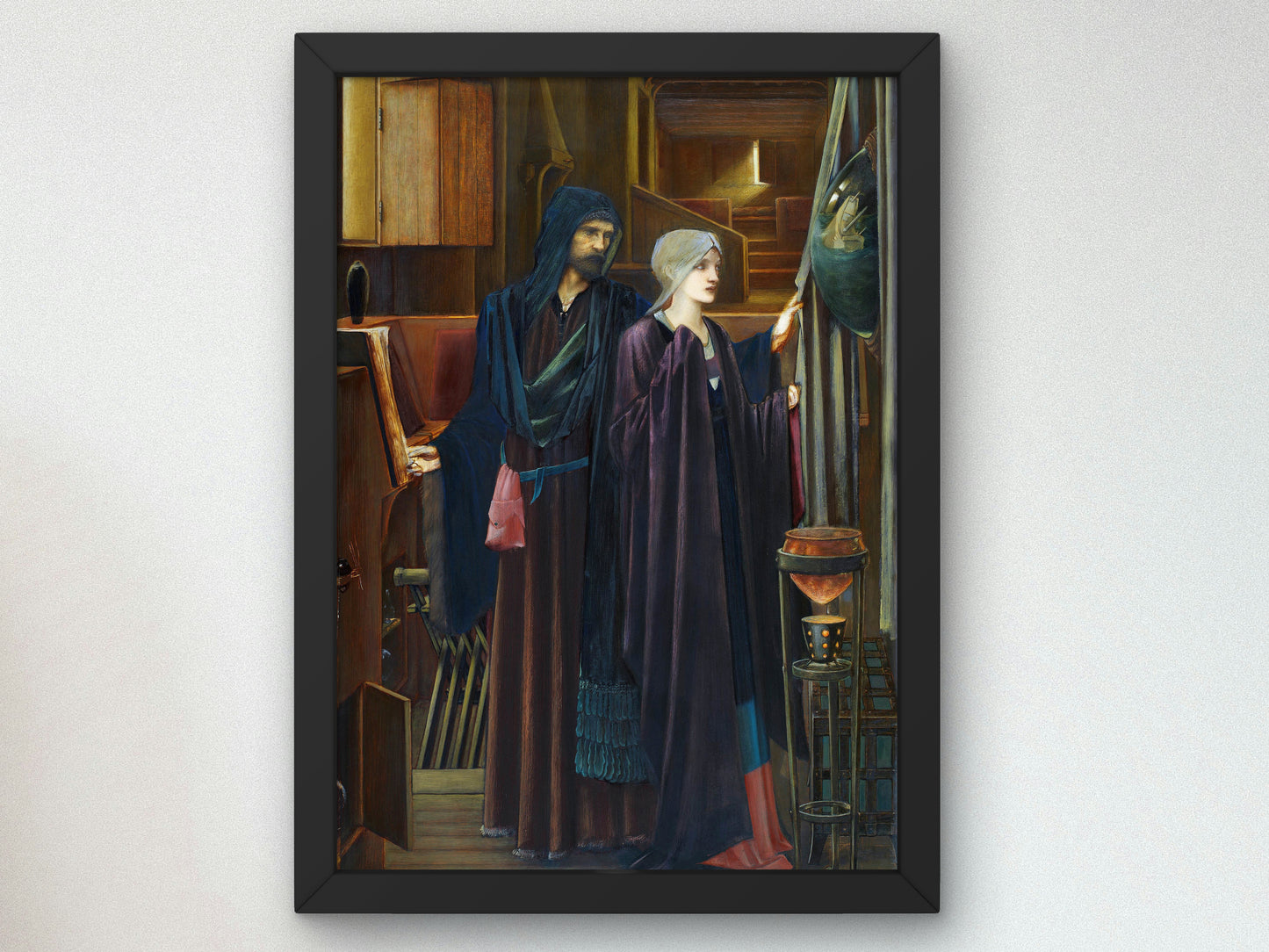 The Wizard by Edward Coley Burne Jones 1898, Wall Art Print, Fine Art Reproduction, Museum Quality Decor, Poster
