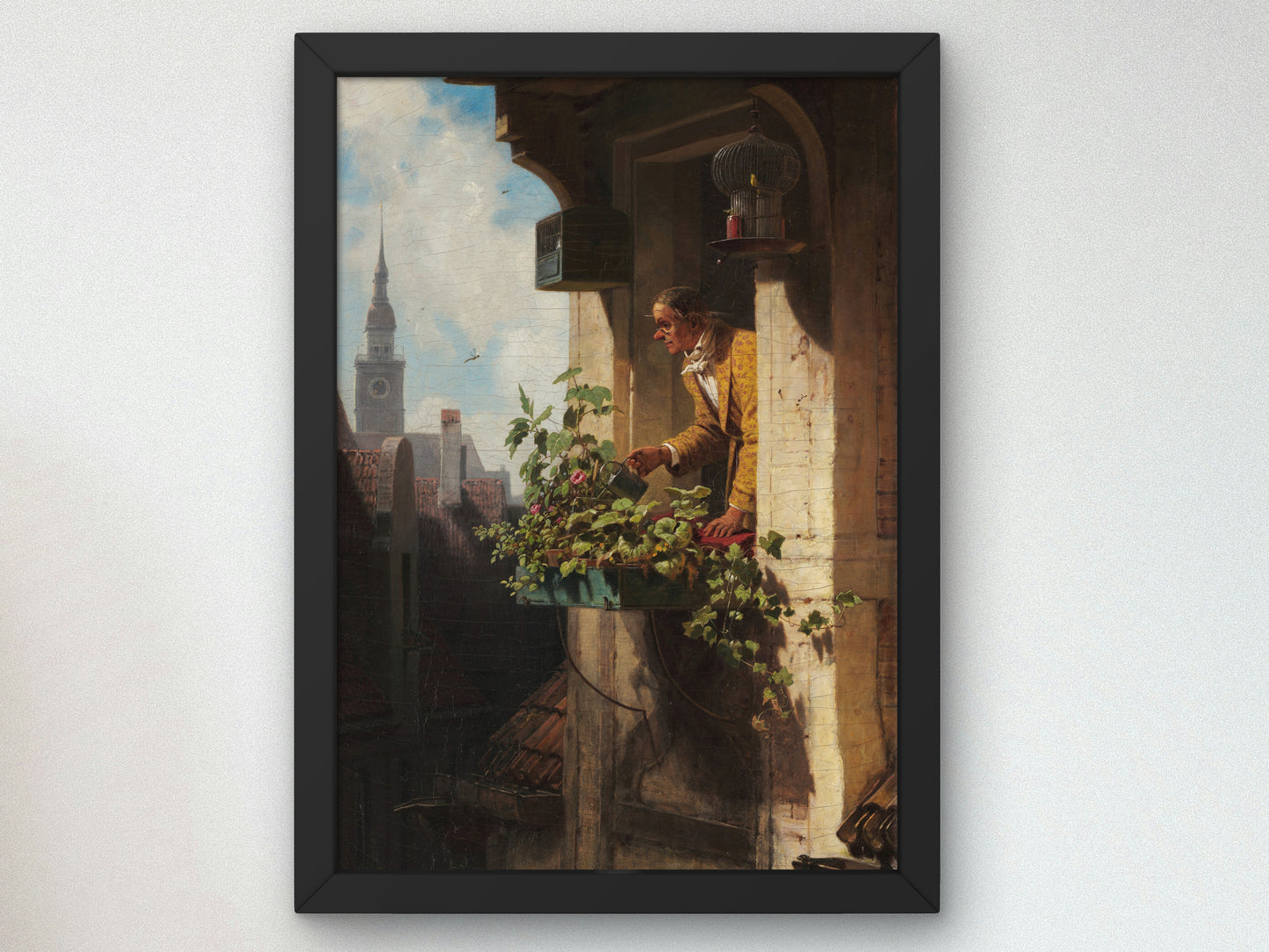 The Garret I by Carl Spitzweg 1848, Wall Art Print, Fine Art Reproduction, Museum Quality Decor, Poster