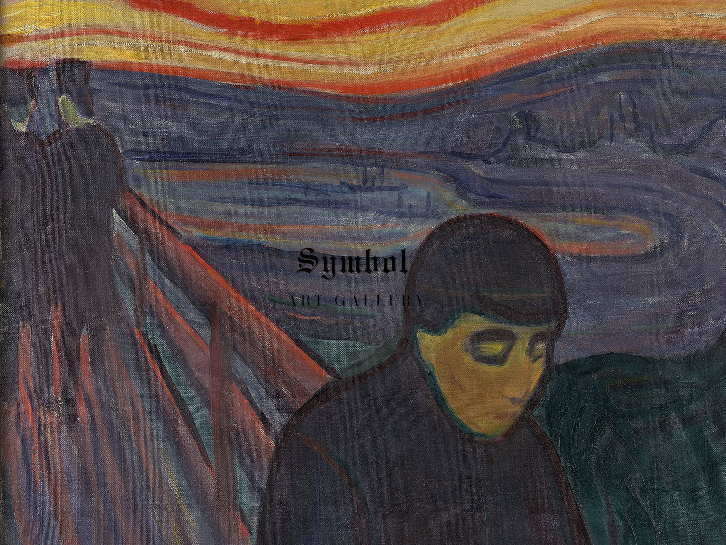 Despair by Edvard Munch 1894, Wall Art Print, Fine Art Reproduction, Museum Quality Decor, Poster