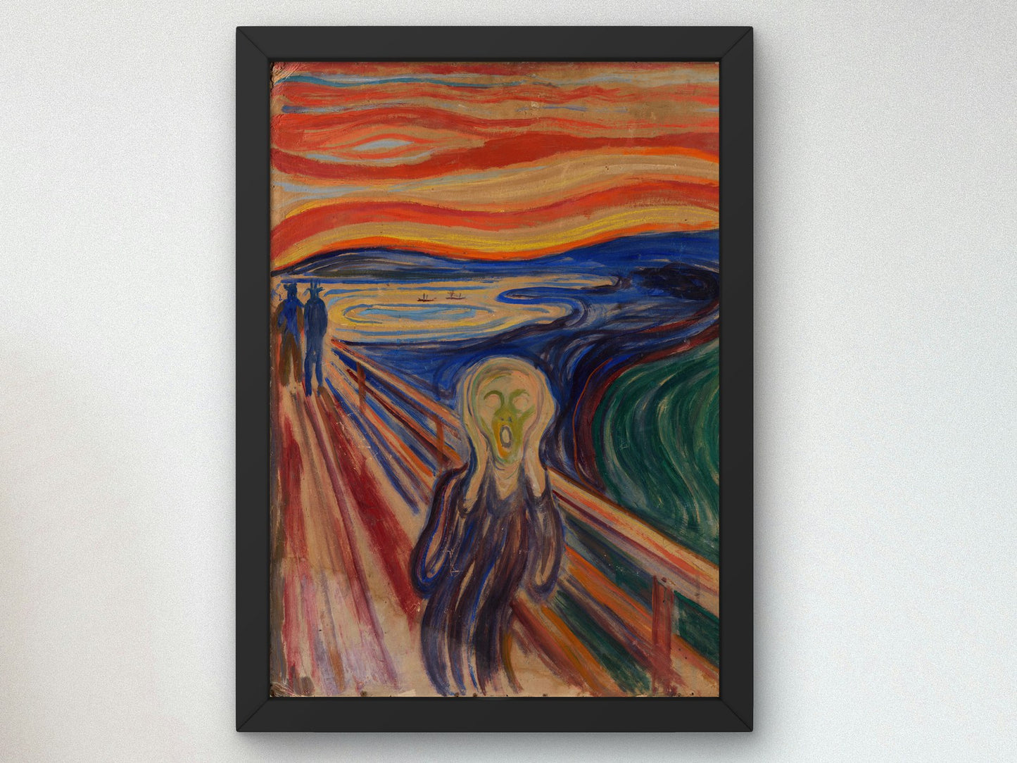 The Scream by Edvard Munch 1893, Wall Art Print, Fine Art Reproduction, Museum Quality Decor, Poster