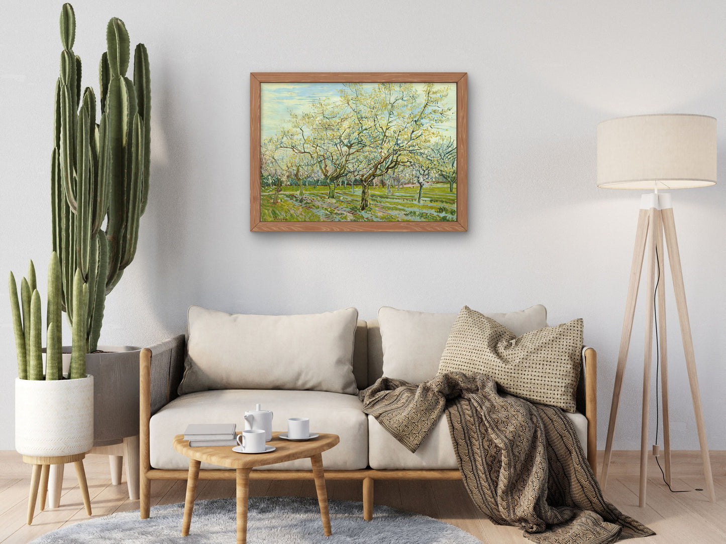 The White Orchard by Vincent van Gogh 1888, Wall Art Print, Fine Art Reproduction, Museum Quality Decor, Poster