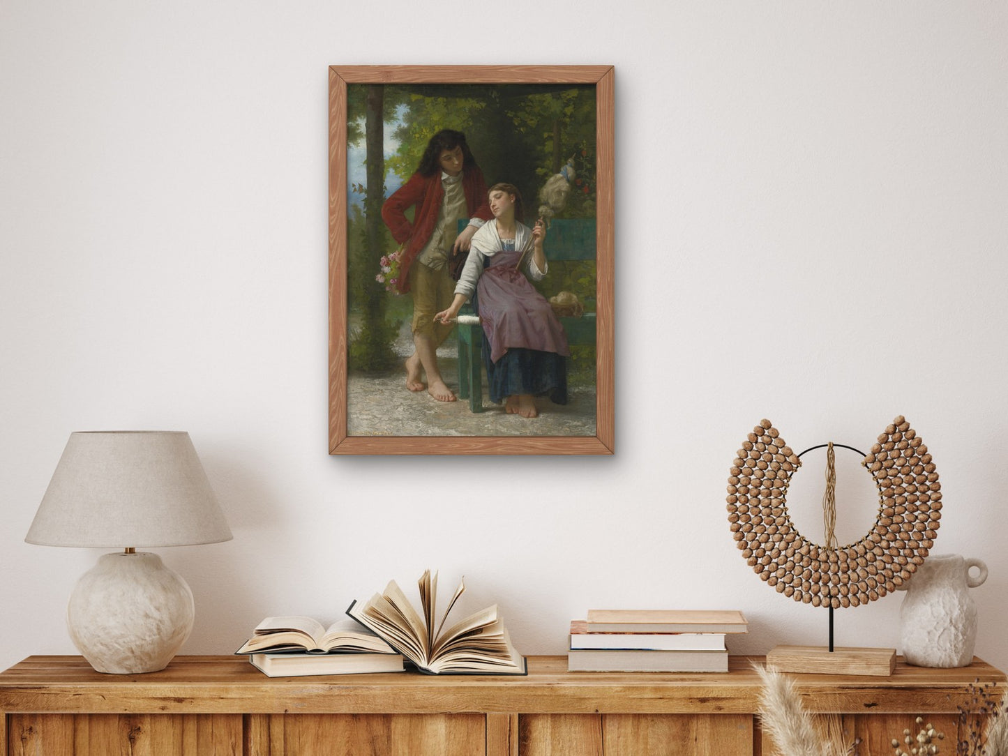 Before the Engagement by Elizabeth Jane Gardner 1884, Wall Art Print, Fine Art Reproduction, Museum Quality Decor, Poster