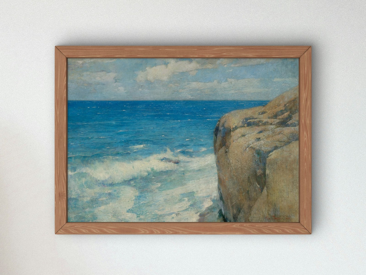 Entrance to the Harbor of St. Thomas by Emil Carlsen 1915, Wall Art Print, Fine Art Reproduction, Museum Quality Decor, Poster