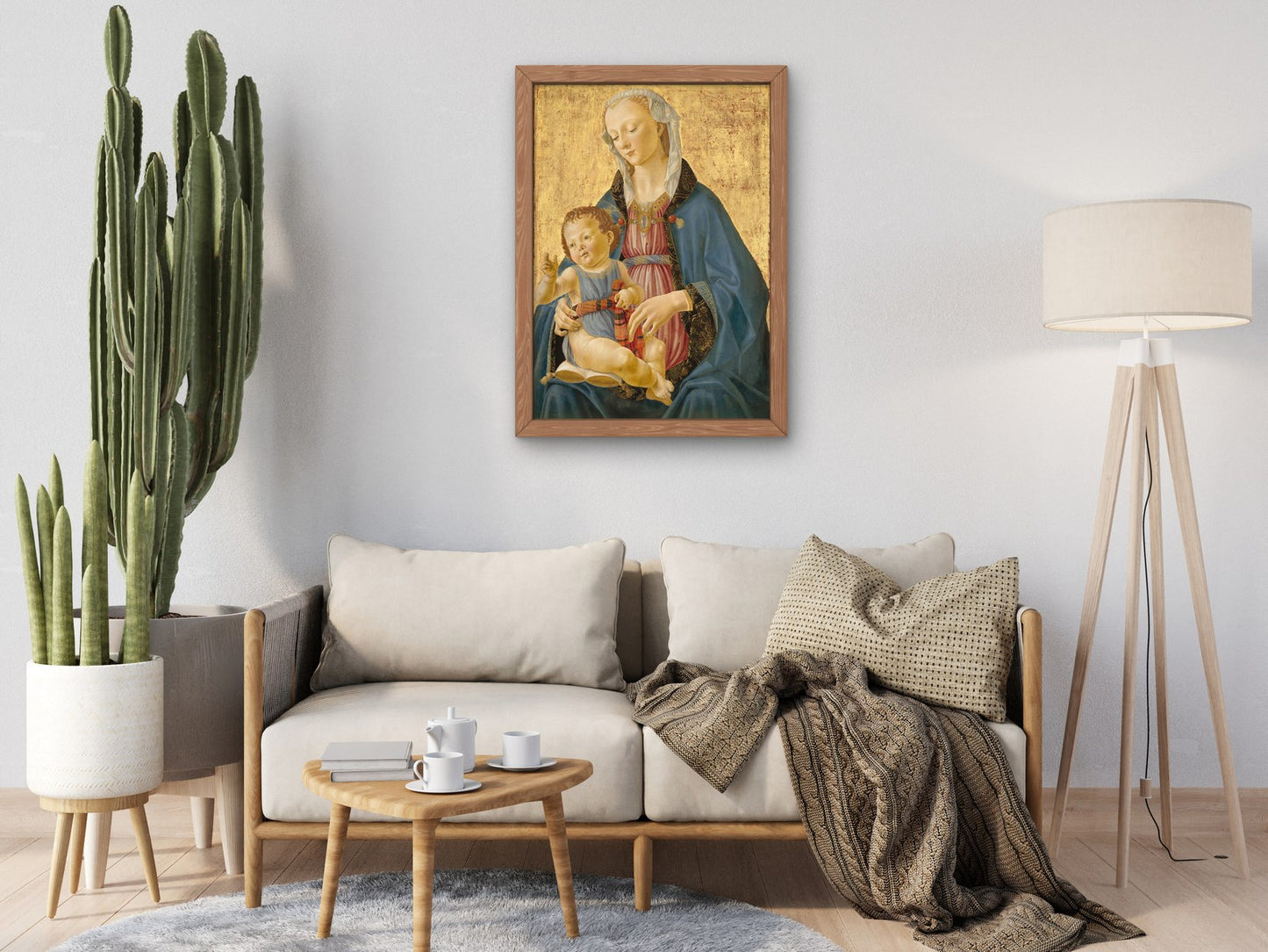 Madonna and Child by Domenico Ghirlandaio 1475, Wall Art Print, Fine Art Reproduction, Museum Quality Decor, Poster