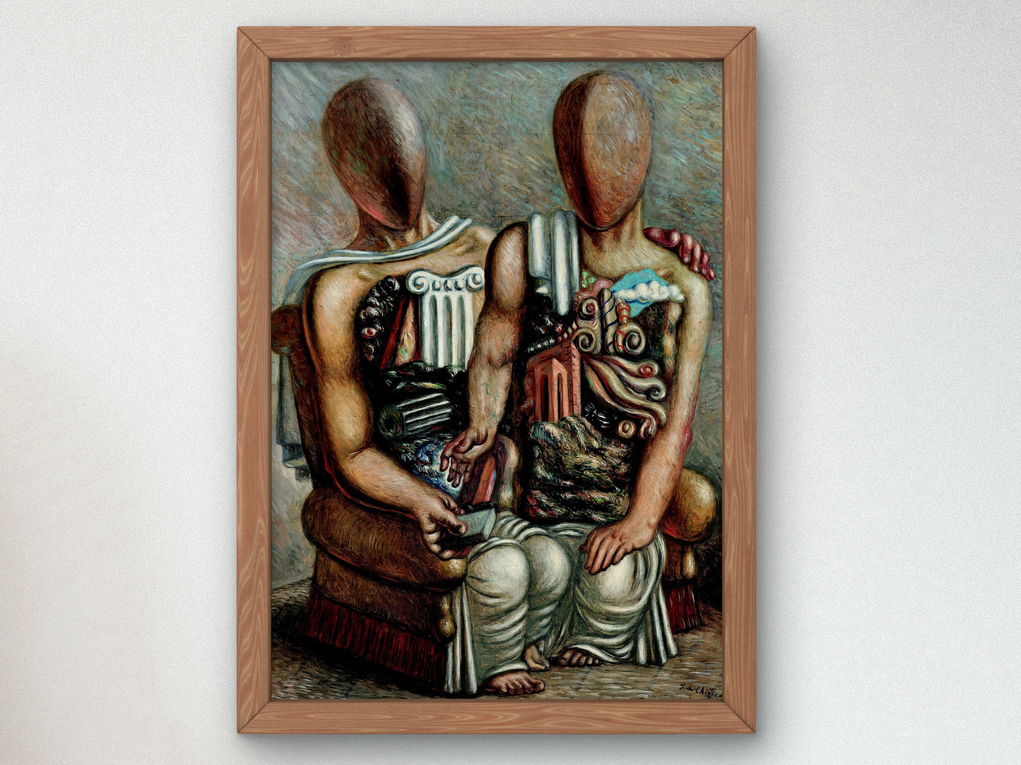 The Archaeologists by Giorgio de Chirico 1927, Wall Art Print, Fine Art Reproduction, Museum Quality Decor, Poster