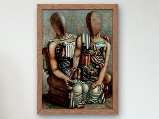 The Archaeologists by Giorgio de Chirico 1927, Wall Art Print, Fine Art Reproduction, Museum Quality Decor, Poster