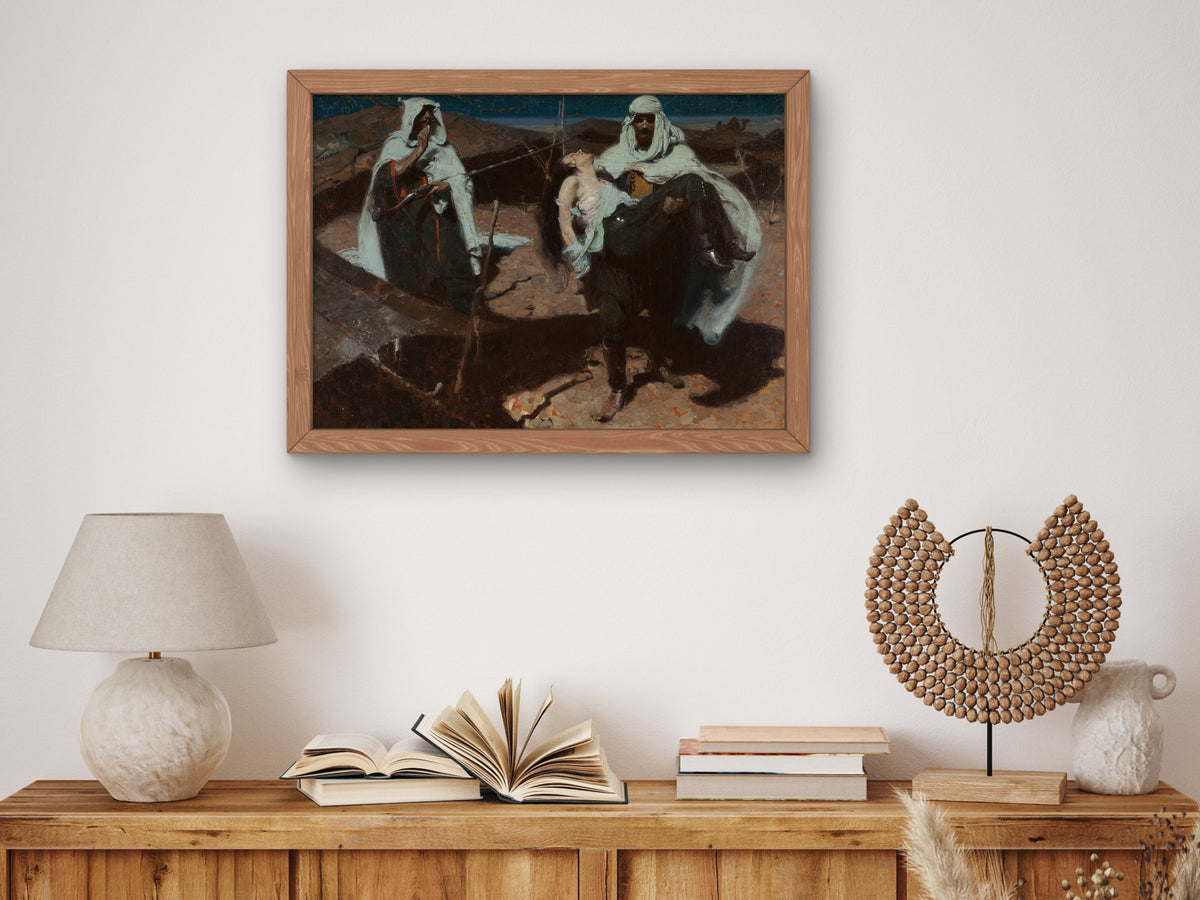 The Desert Healer by Dean Cornwell 1922, Wall Art Print, Fine Art Reproduction, Museum Quality Decor, Poster