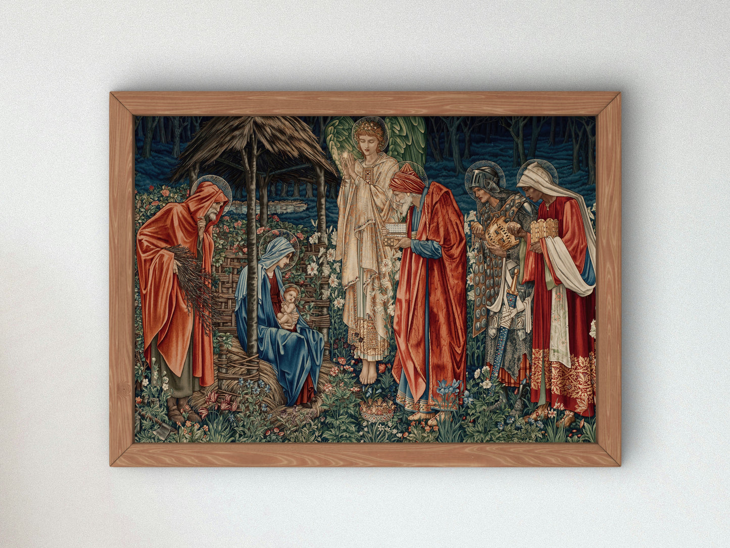 The Adoration of the Magi by Edward Coley Burne Jones 1904, Wall Art Print, Fine Art Reproduction, Museum Quality Decor, Poster