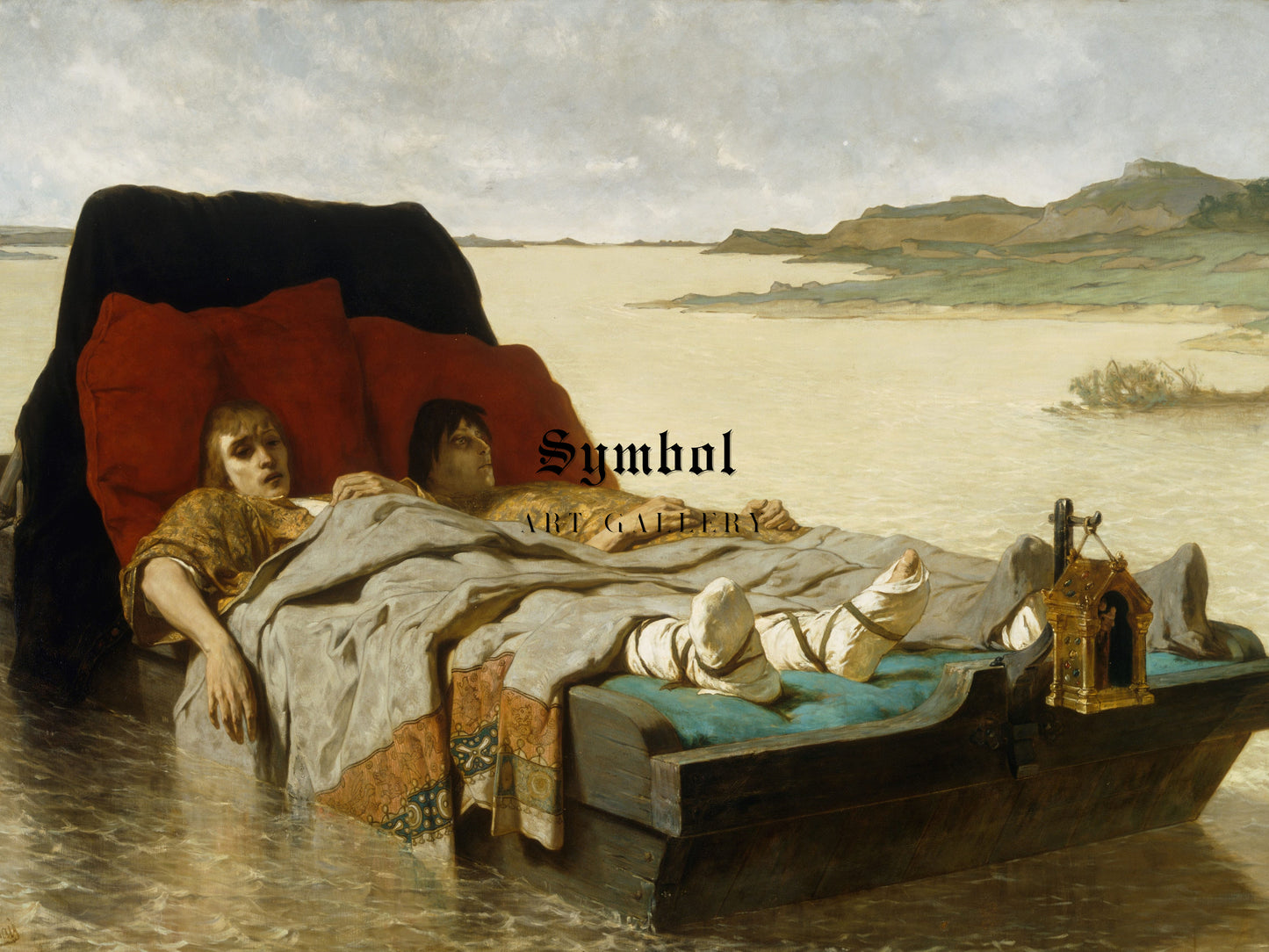 The Sons of Clovis II by Évariste Vital Luminais 1880, Wall Art Print, Fine Art Reproduction, Museum Quality Decor, Poster