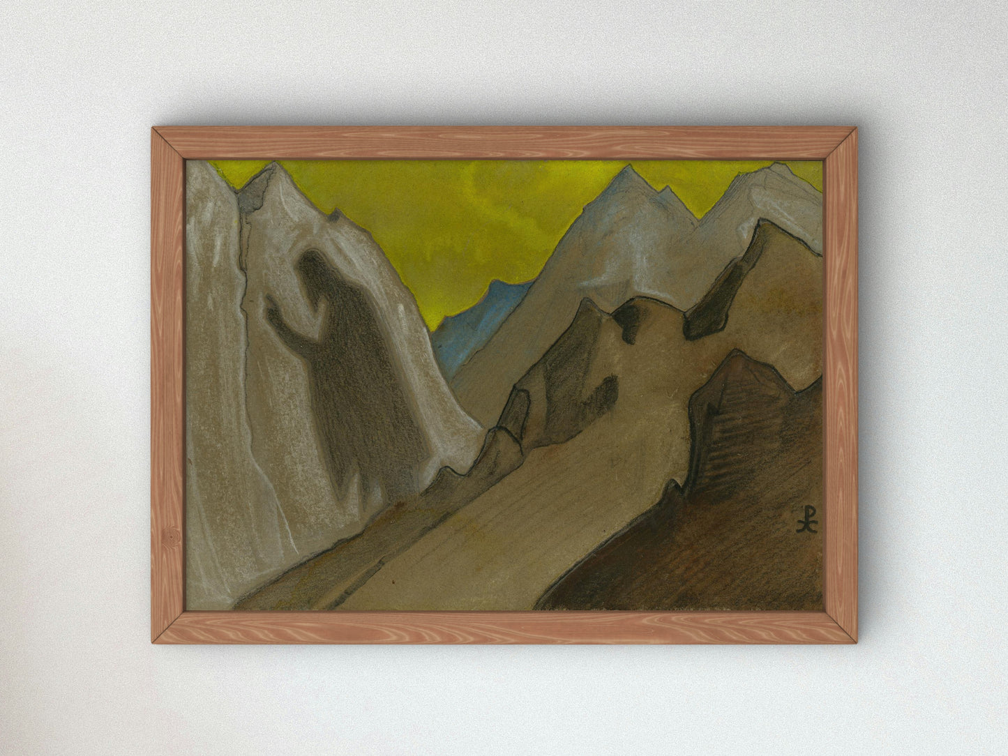 The Shadow of the Teacher by Nicholas Roerich, Wall Art Print, Fine Art Reproduction, Museum Quality Decor, Poster