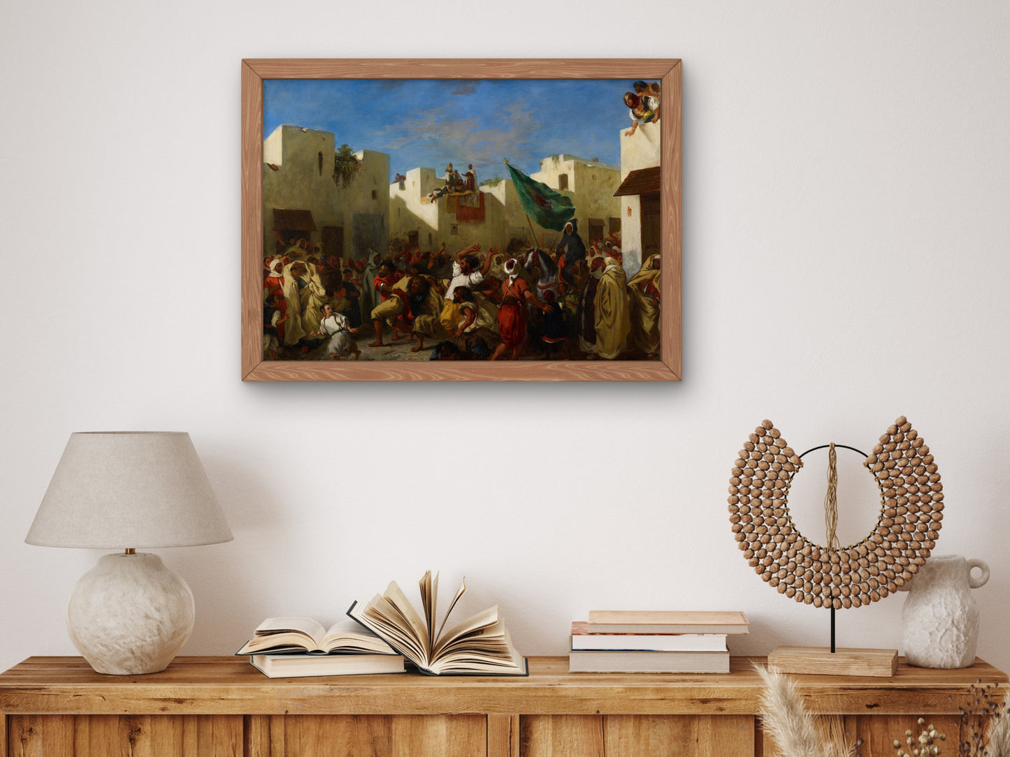 Fanatics of Tangier by Eugène Delacroix 1837, Wall Art Print, Fine Art Reproduction, Museum Quality Decor, Poster