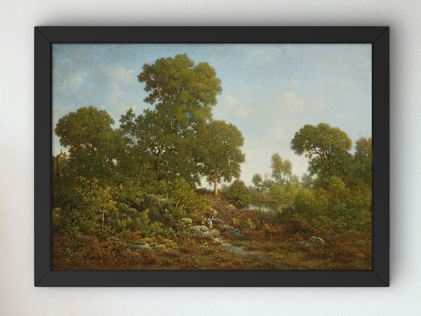 Springtime by Théodore Rousseau 1860, Wall Art Print, Fine Art Reproduction, Museum Quality Decor, Poster