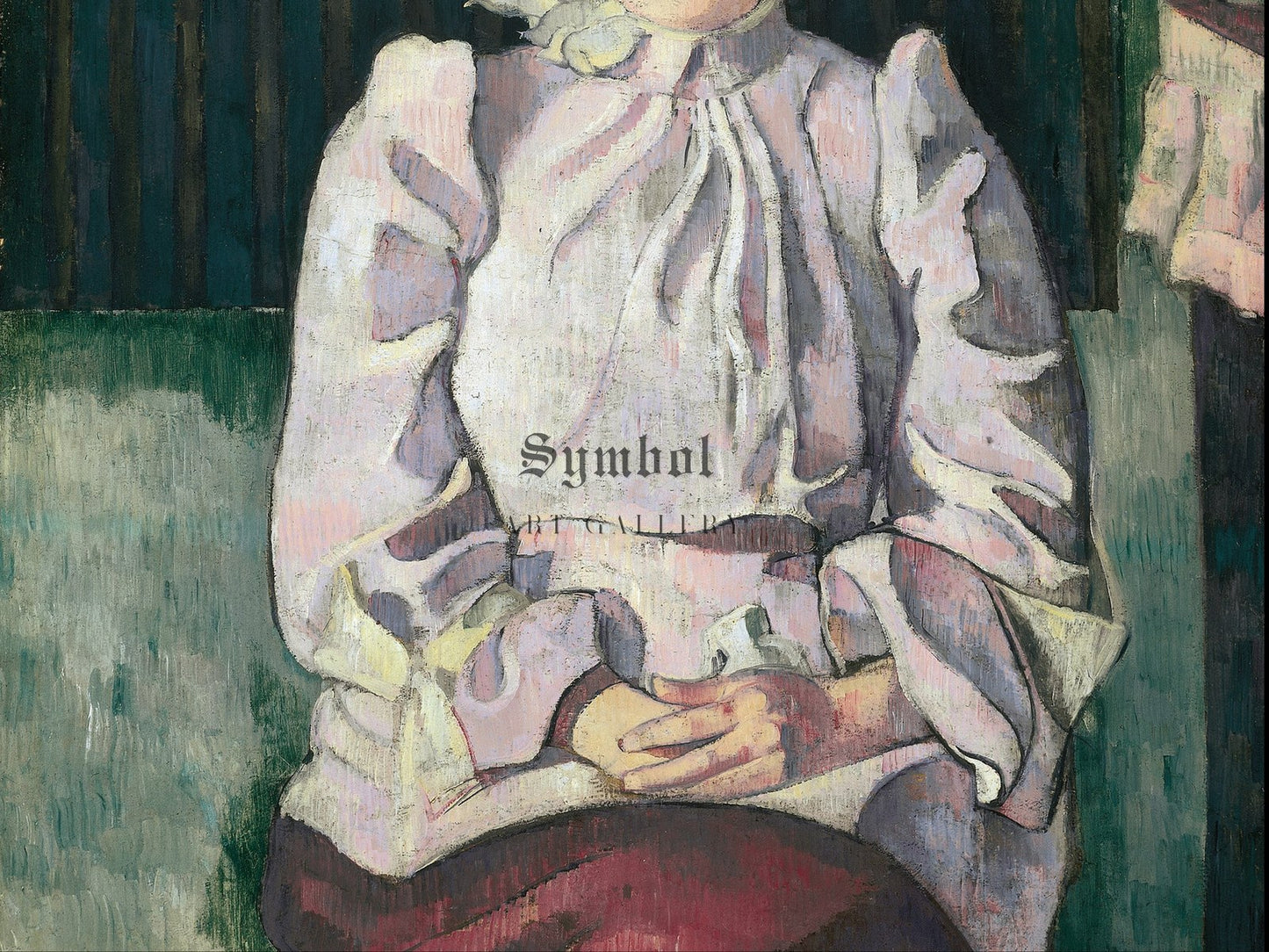 Portrait of Marie Lemasson by Émile Bernard 1892, Wall Art Print, Fine Art Reproduction, Museum Quality Decor, Poster