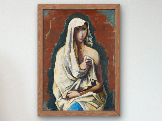 Sibyl by Karl Hofer 1935, Wall Art Print, Fine Art Reproduction, Museum Quality Decor, Poster
