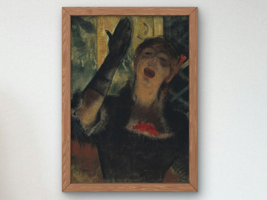 Café Singer by Edgar Degas 1879, Wall Art Print, Fine Art Reproduction, Museum Quality Decor, Poster