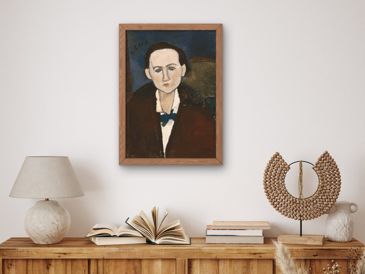 Elena Povolozky by Amedeo Modigliani 1918, Wall Art Print, Fine Art Reproduction, Museum Quality Decor, Poster