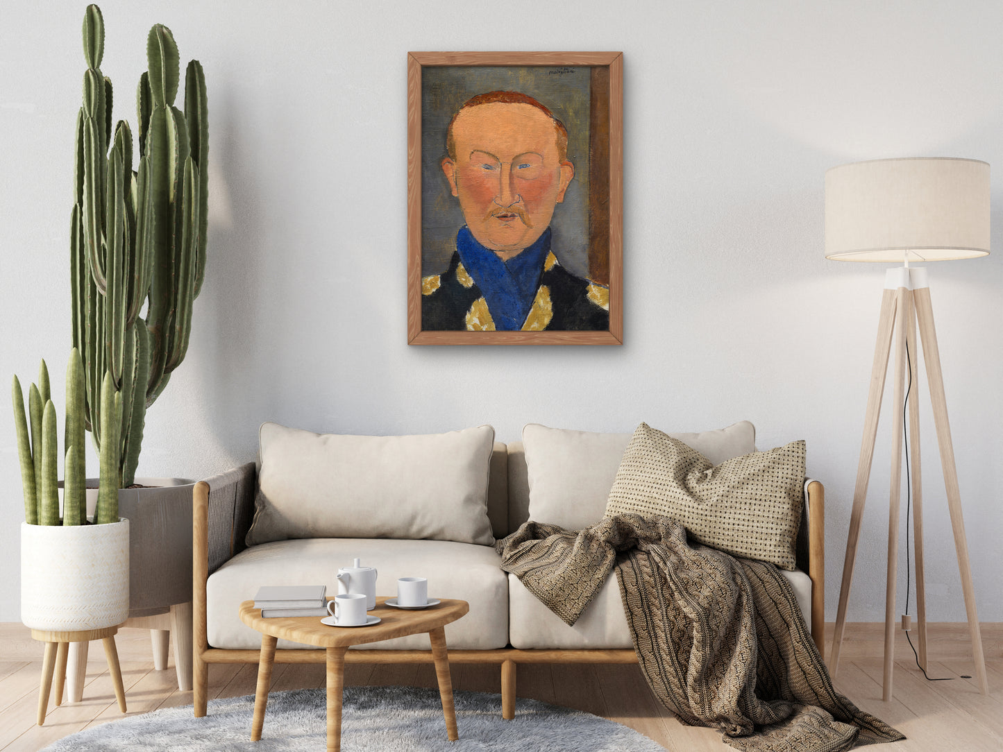 Léon Bakst by Amedeo Modigliani 1917, Wall Art Print, Fine Art Reproduction, Museum Quality Decor, Poster