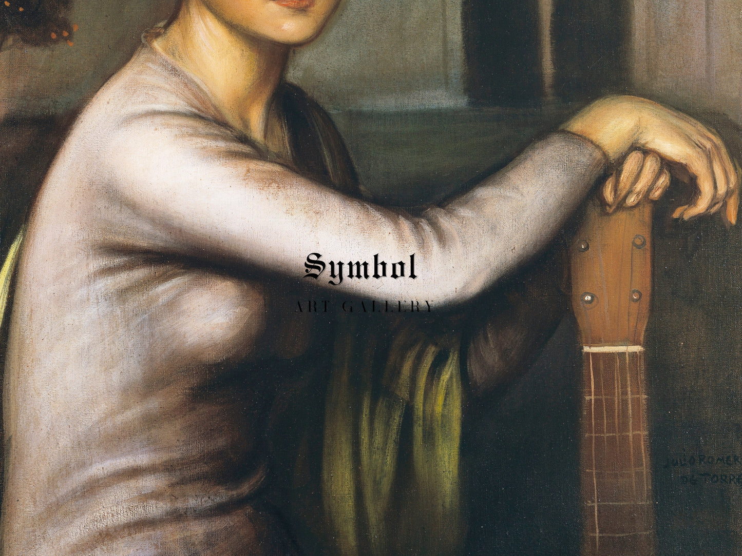 Andalusian Sadness by Julio Romero de Torres, Wall Art Print, Fine Art Reproduction, Museum Quality Decor, Poster