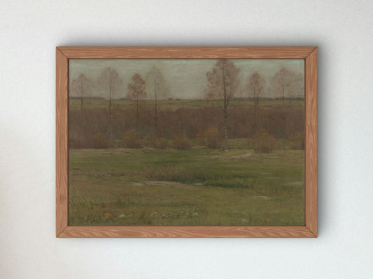Autumn by Dwight William Tryon 1892, Wall Art Print, Fine Art Reproduction, Museum Quality Decor, Poster