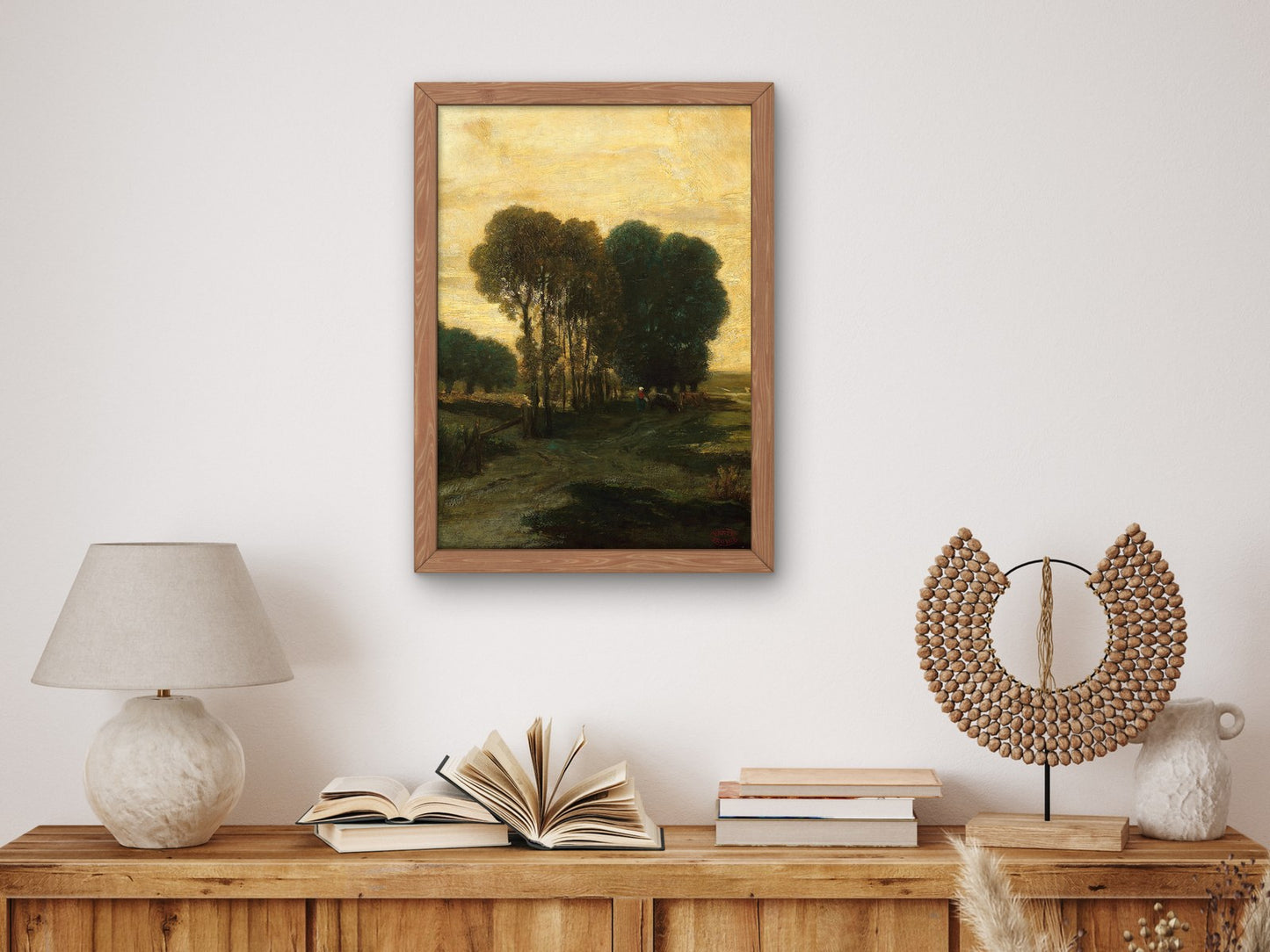 A Clump of Trees by Constant Troyon 1860, Wall Art Print, Fine Art Reproduction, Museum Quality Decor, Poster