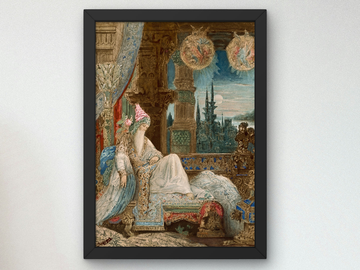 The Dream of an Inhabitant of the Mogul Empire by Gustave Moreau 1881, Wall Art Print, Fine Art Reproduction, Museum Quality Decor, Poster