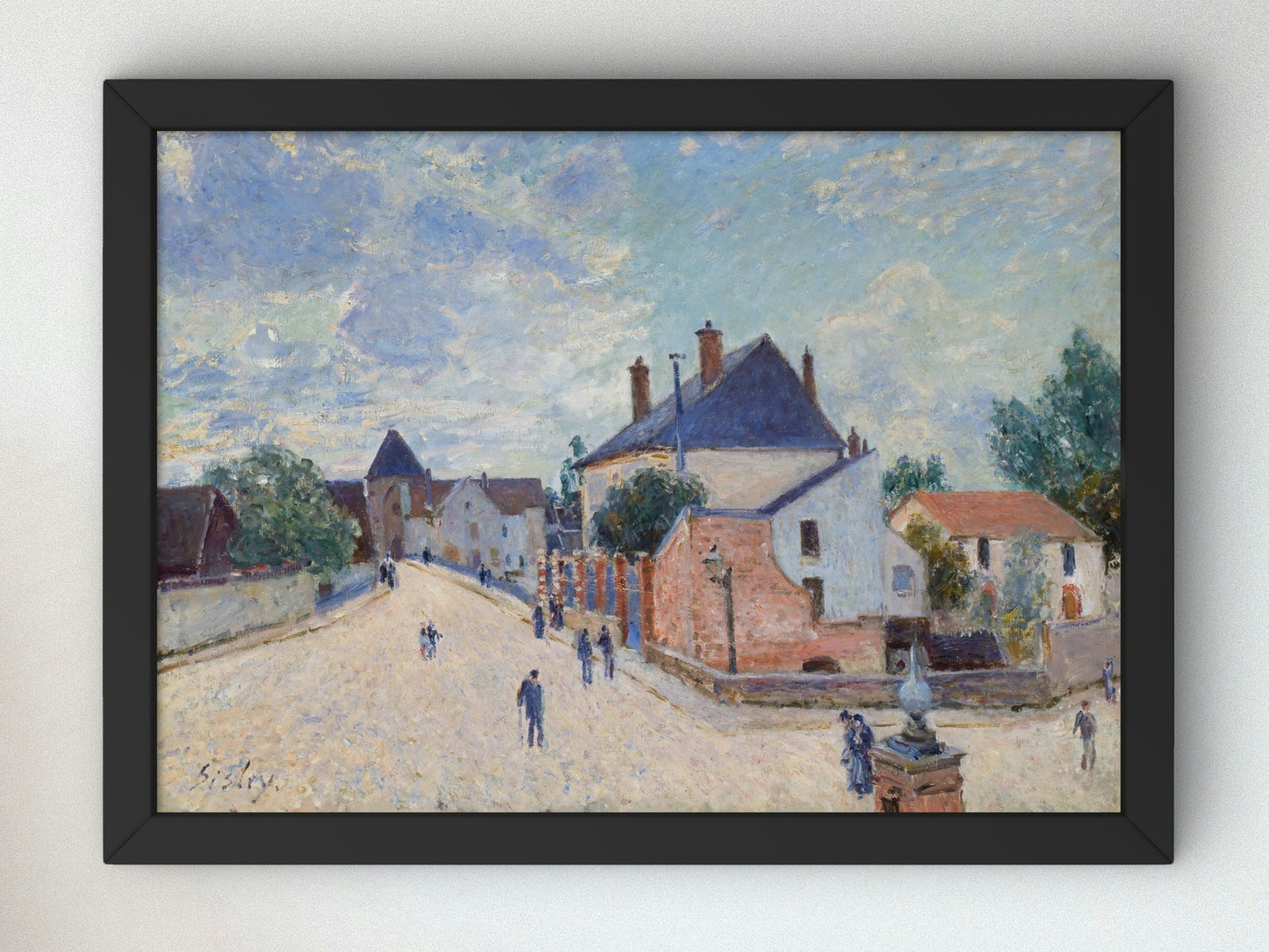 Street in Moret by Alfred Sisley 1890, Wall Art Print, Fine Art Reproduction, Museum Quality Decor, Poster