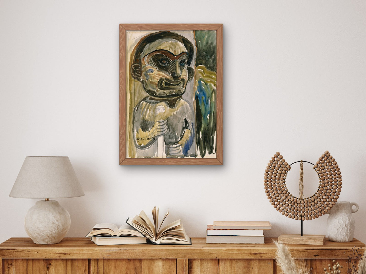 Terrible Totem by Emily Carr 1928, Wall Art Print, Fine Art Reproduction, Museum Quality Decor, Poster