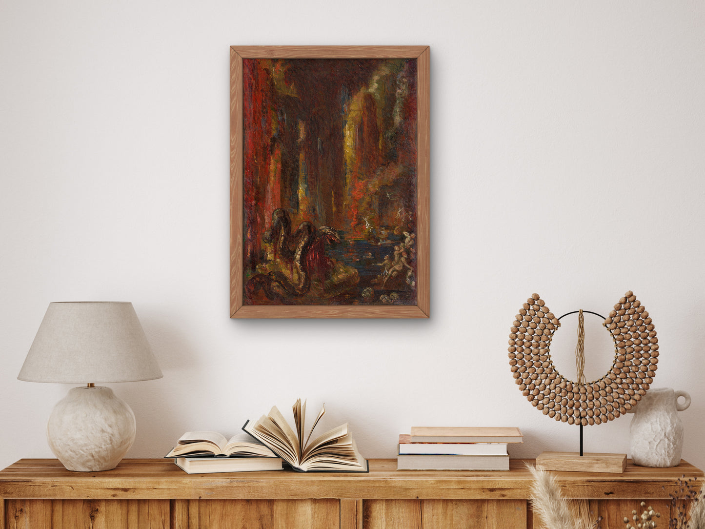 The Head and Tail of the Serpent by Marie Bracquemond 1866, Wall Art Print, Fine Art Reproduction, Museum Quality Decor, Poster
