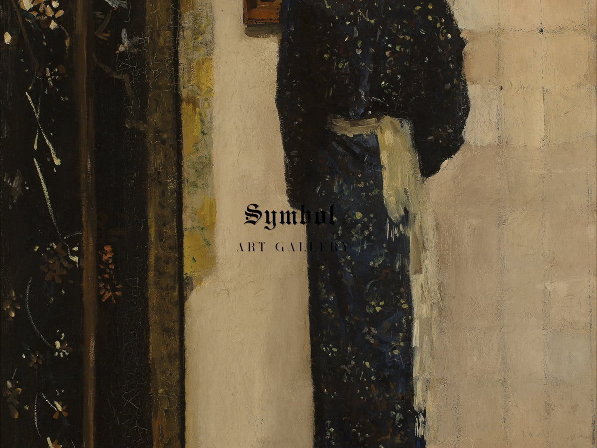 The Earring by George Hendrik Breitner 1893, Wall Art Print, Fine Art Reproduction, Museum Quality Decor, Poster