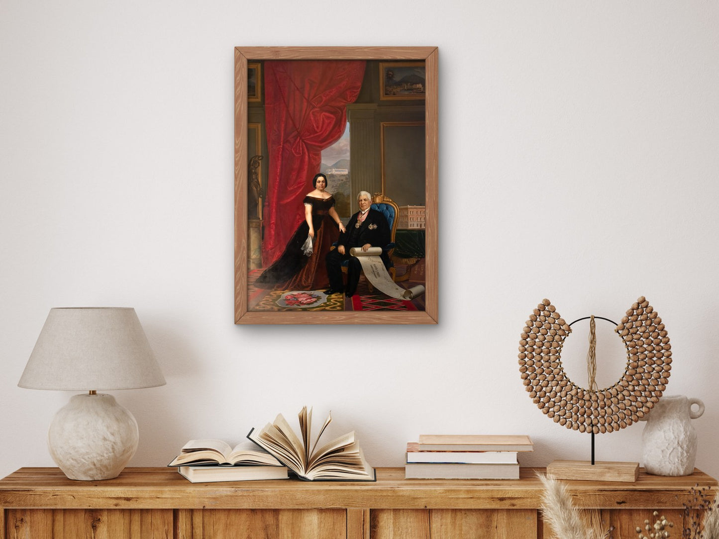 Baron and Baroness of Nova Friburgo by Emil Bauch 1835, Wall Art Print, Fine Art Reproduction, Museum Quality Decor, Poster