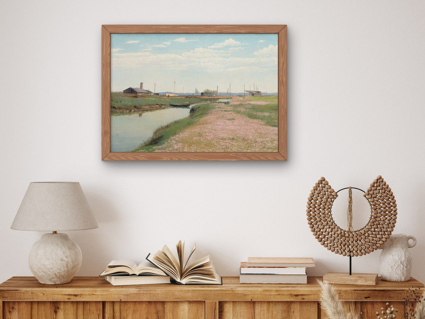 The River and the Harbour by Laurits Andersen Ring 1900, Wall Art Print, Fine Art Reproduction, Museum Quality Decor, Poster