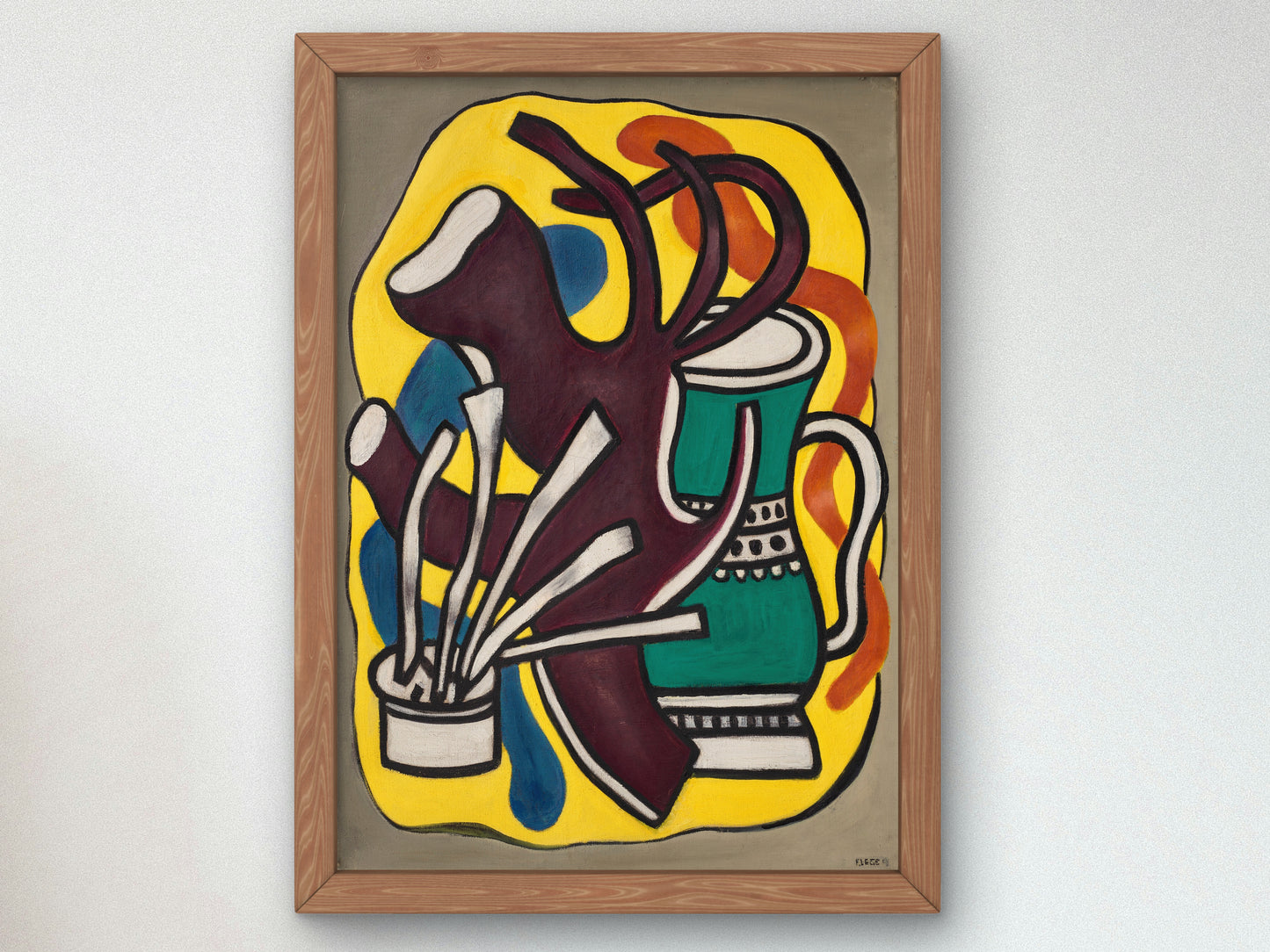 The Green Vase by Fernand Léger 1947, Wall Art Print, Fine Art Reproduction, Museum Quality Decor, Poster