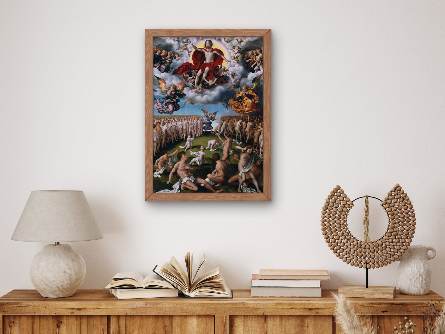 The Last Judgment by Joos van Cleve 1525, Wall Art Print, Fine Art Reproduction, Museum Quality Decor, Poster