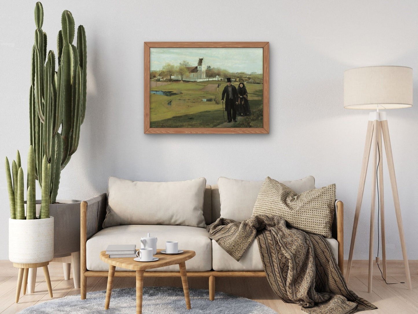 Mogenstrup Church by Laurits Andersen Ring 1888, Wall Art Print, Fine Art Reproduction, Museum Quality Decor, Poster