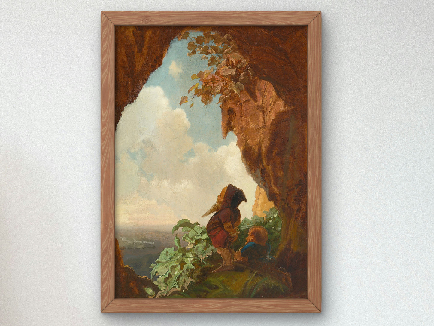 The First Railway by Carl Spitzweg 1845, Wall Art Print, Fine Art Reproduction, Museum Quality Decor, Poster