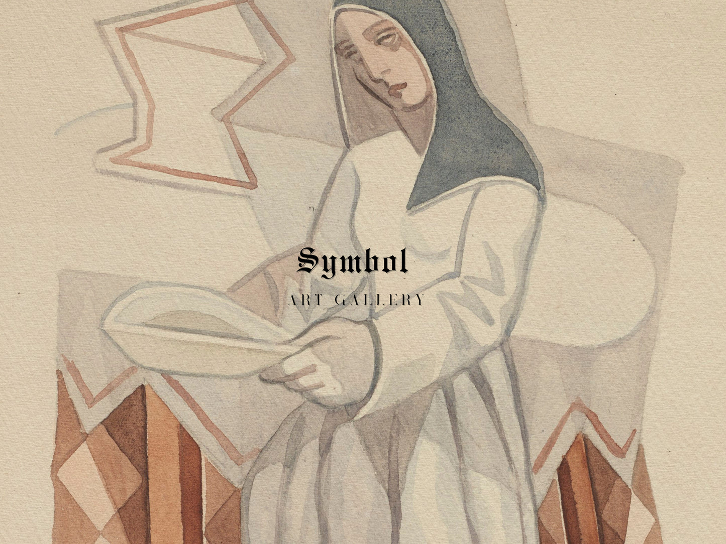 La Religieuse by Juan Gris 1925, Wall Art Print, Fine Art Reproduction, Museum Quality Decor, Poster