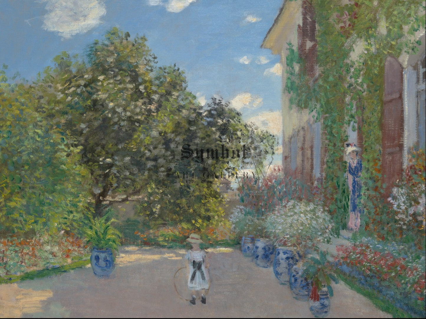 The Artist's House at Argenteuil by Claude Monet 1873, Wall Art Print, Fine Art Reproduction, Museum Quality Decor, Poster