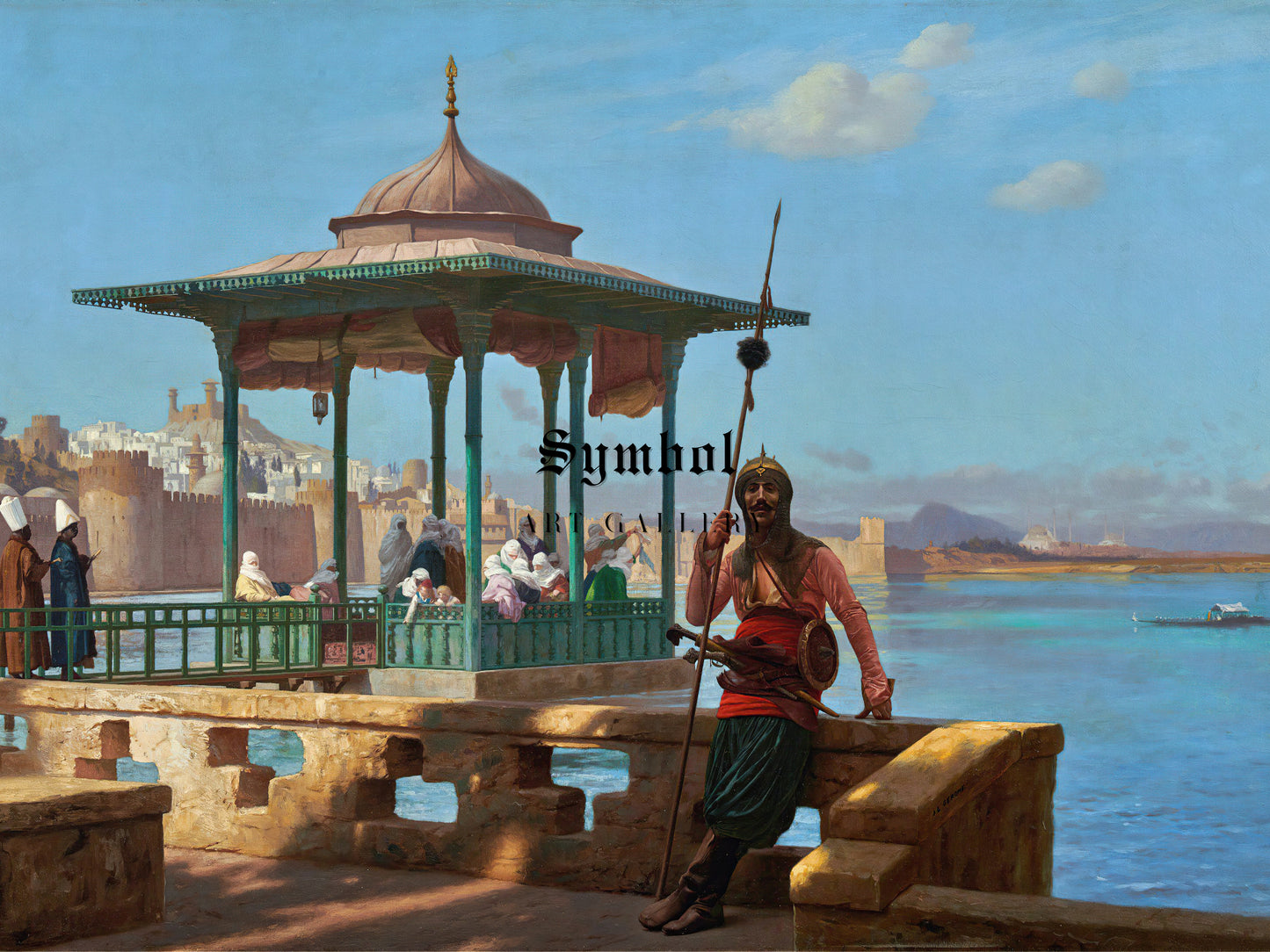 The Harem in the Kiosk by Jean Léon Gérôme, Wall Art Print, Fine Art Reproduction, Museum Quality Decor, Poster