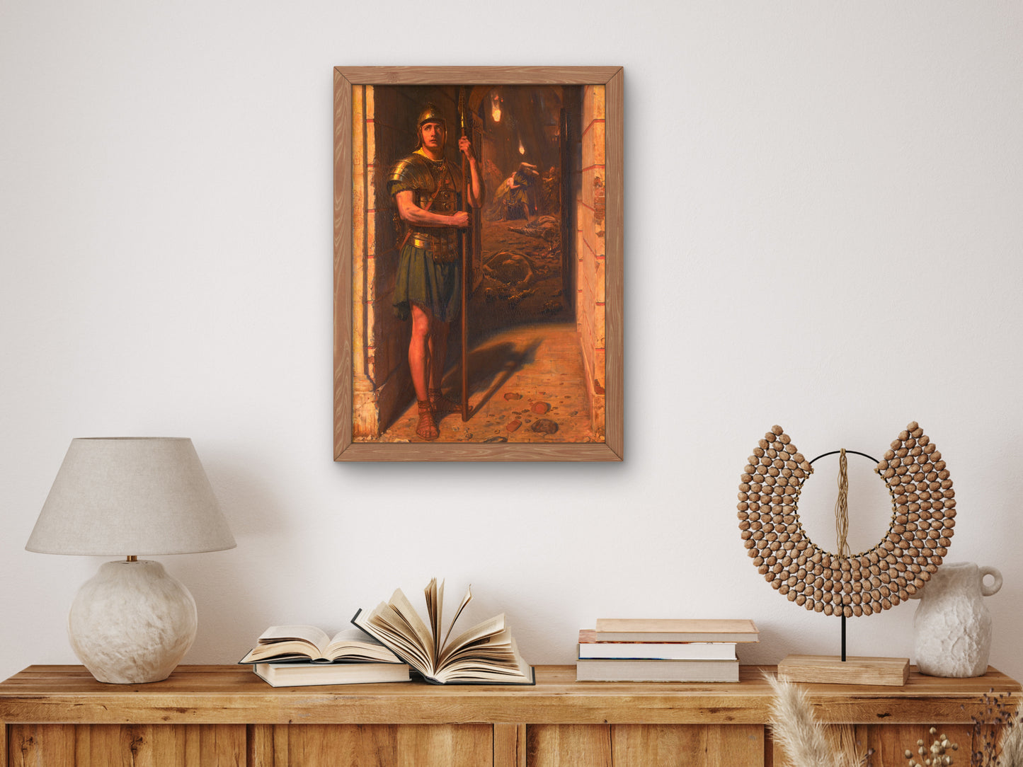 Faithful unto Death by Edward John Poynter 1865, Wall Art Print, Fine Art Reproduction, Museum Quality Decor, Poster