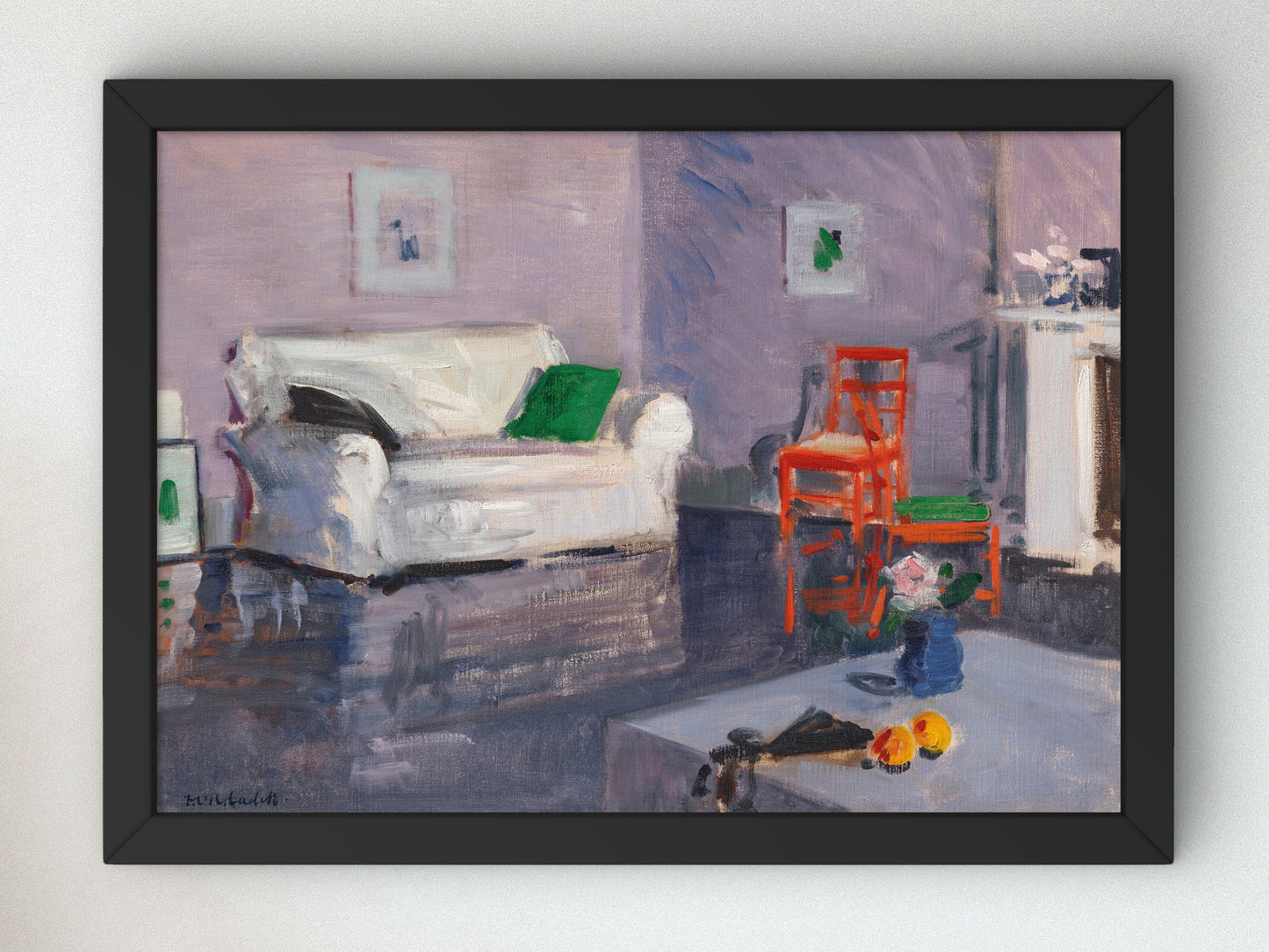 The White Sofa by Francis Cadell 1920, Wall Art Print, Fine Art Reproduction, Museum Quality Decor, Poster